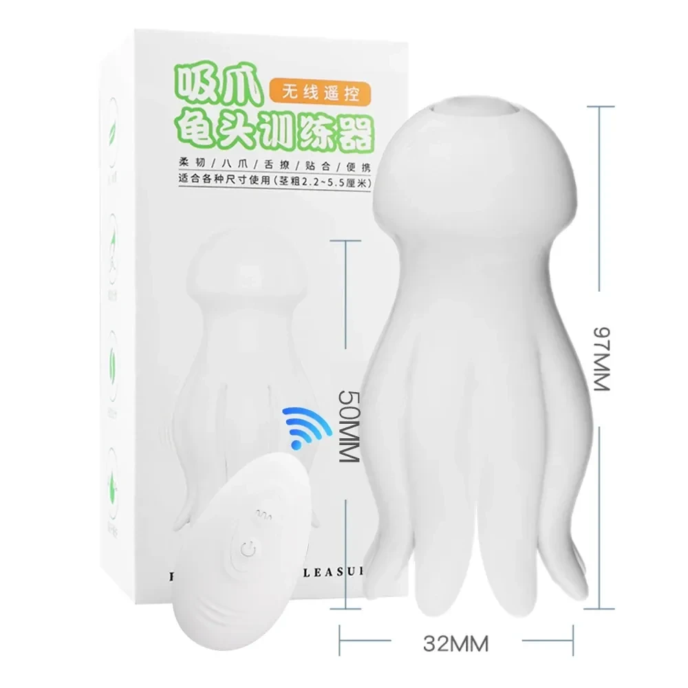 compact remote control glans stimulator