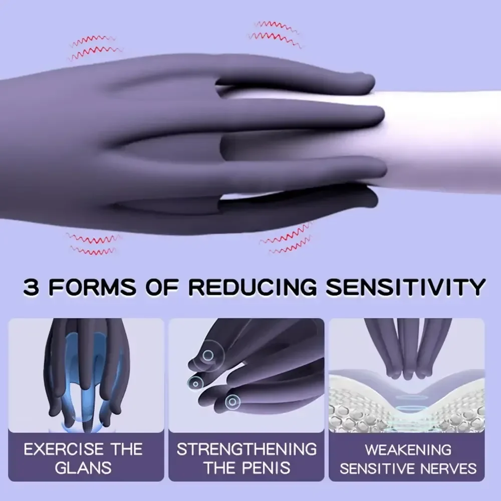 compact silicone penis tip massager