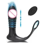 contoured silicone prostate massager anal