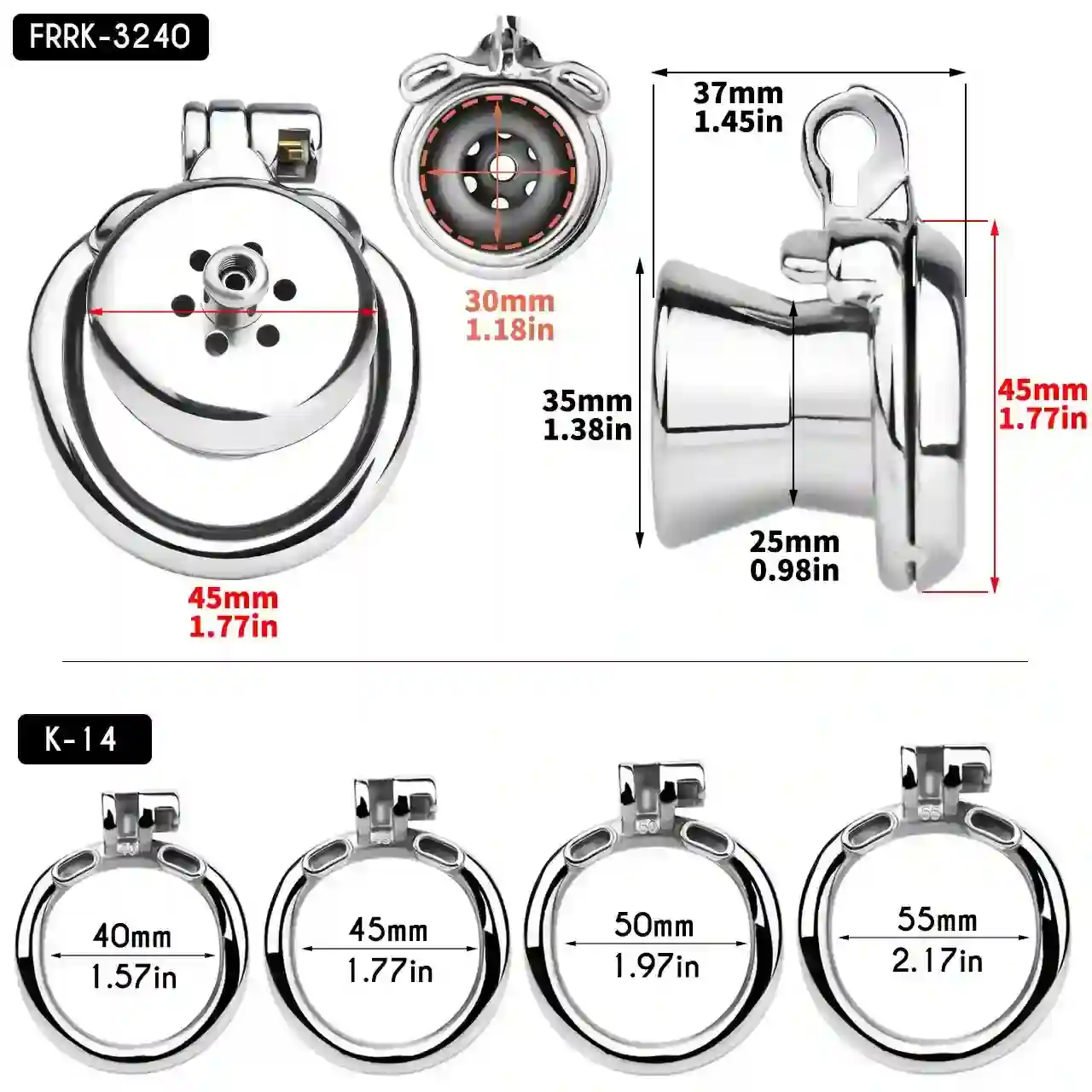 controlled release male chastity cage