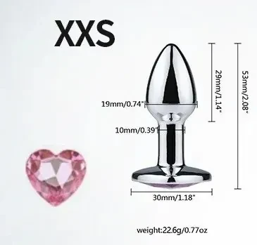 cool touch metal anal training plug