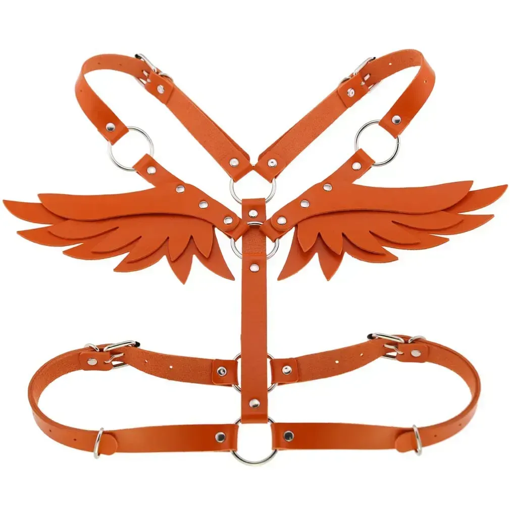 cosplay leather angel wing strap
