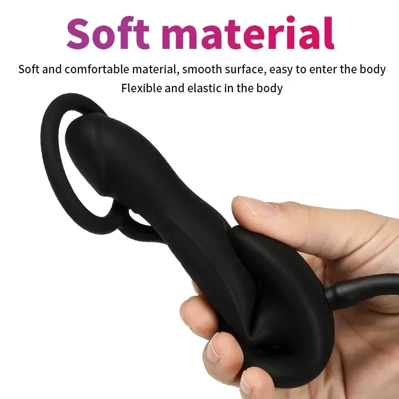 cum locking anal plug silicone