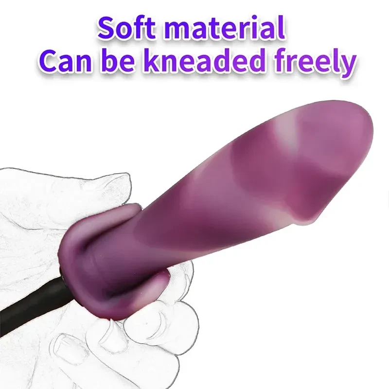 curved base silicone butt dilator