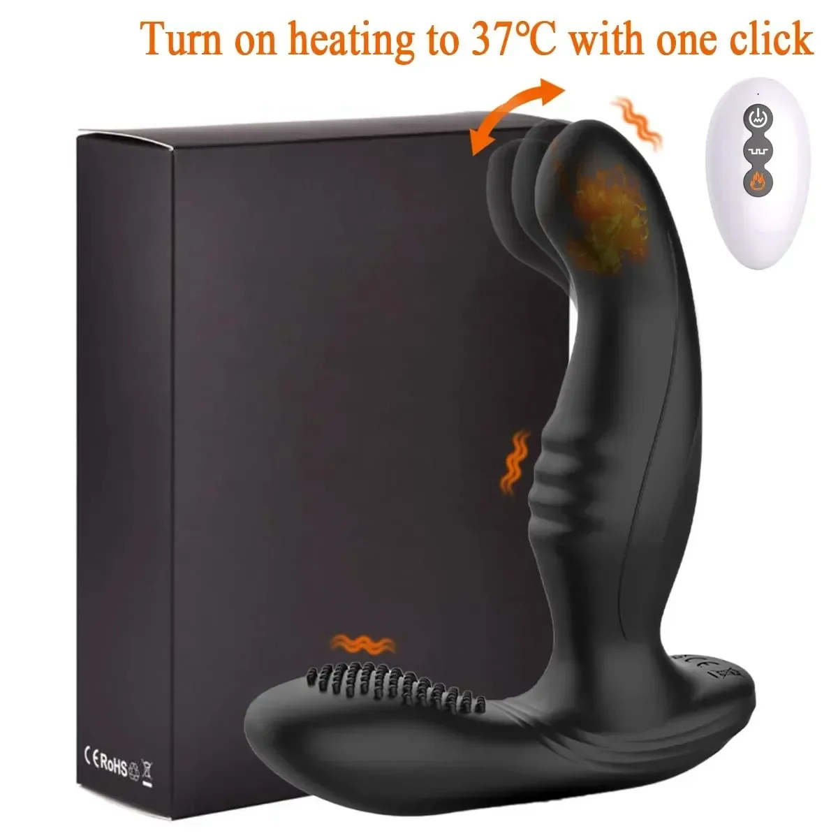 curved prostate toy with remote