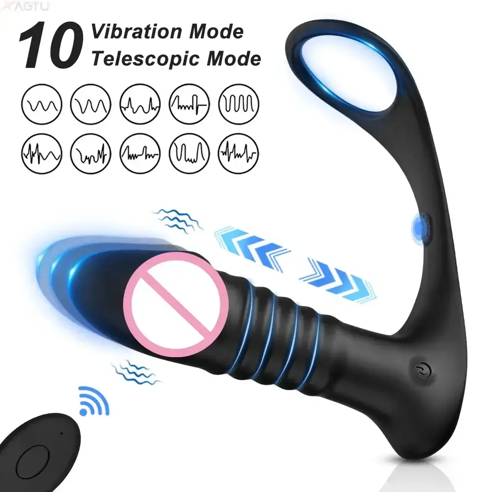 curved silicone prostate massager for men