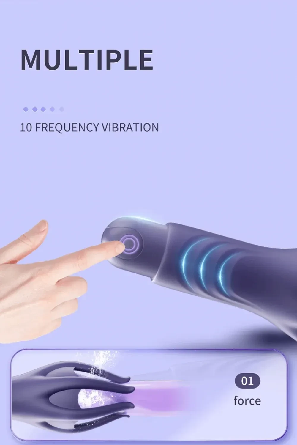 dark blue silicone male masturbator