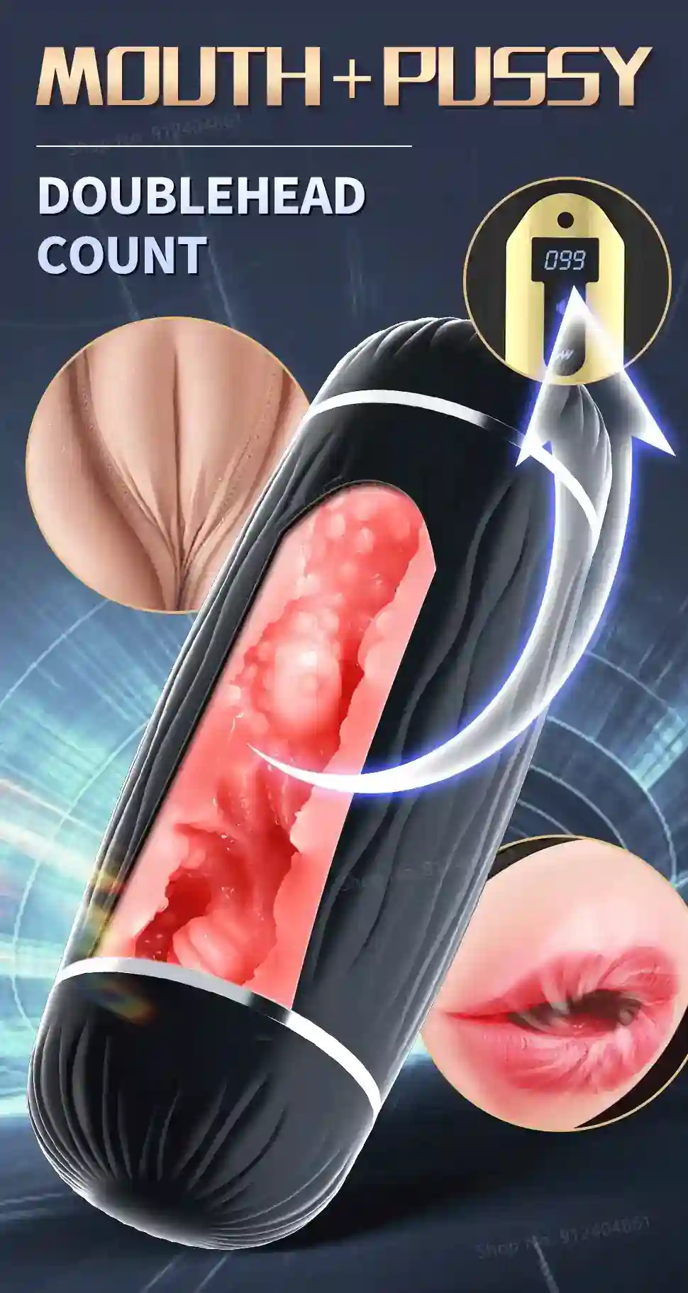 deep pinch suction male masturbator