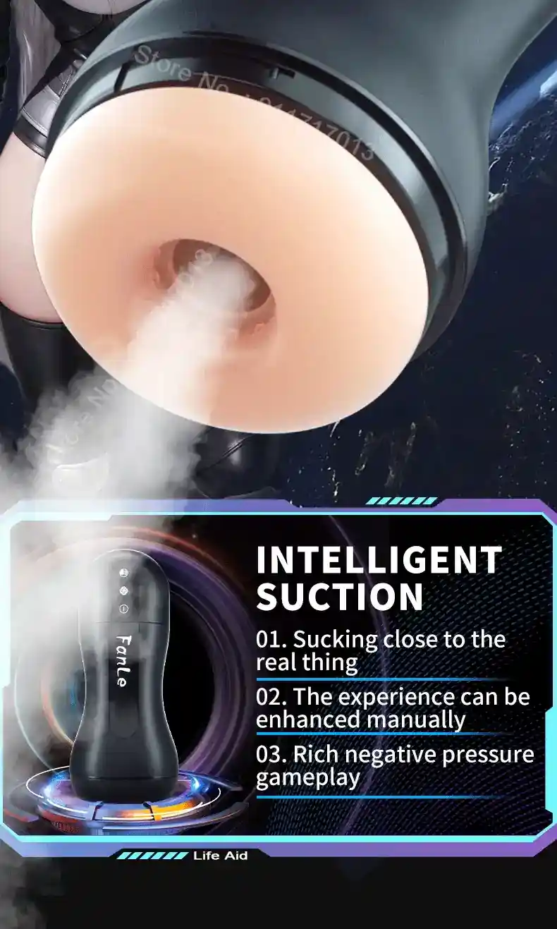 deep throat masturbator with suction