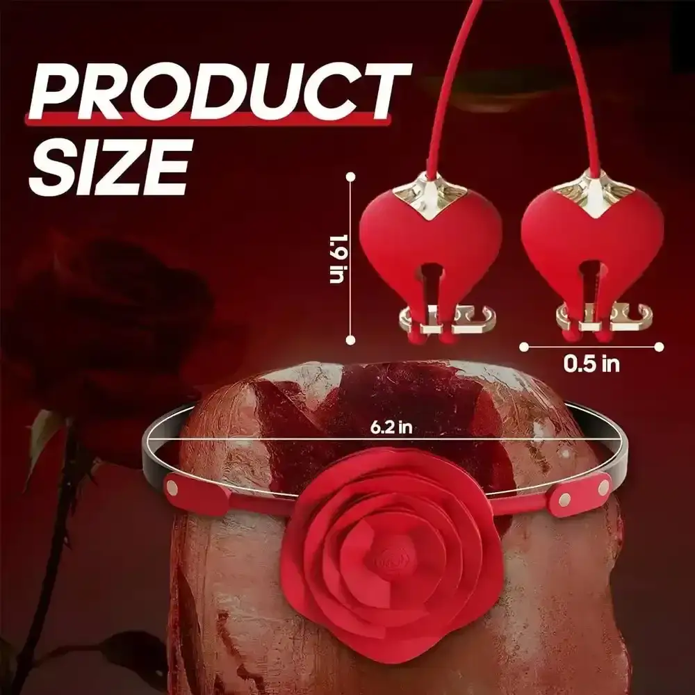 detachable rose ball gag silicone