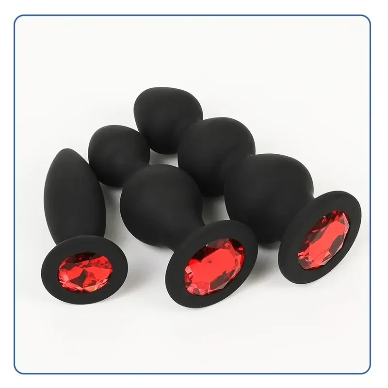 diamond accented anal plug women