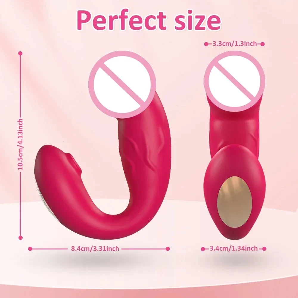 discreet app controlled suction vibrator