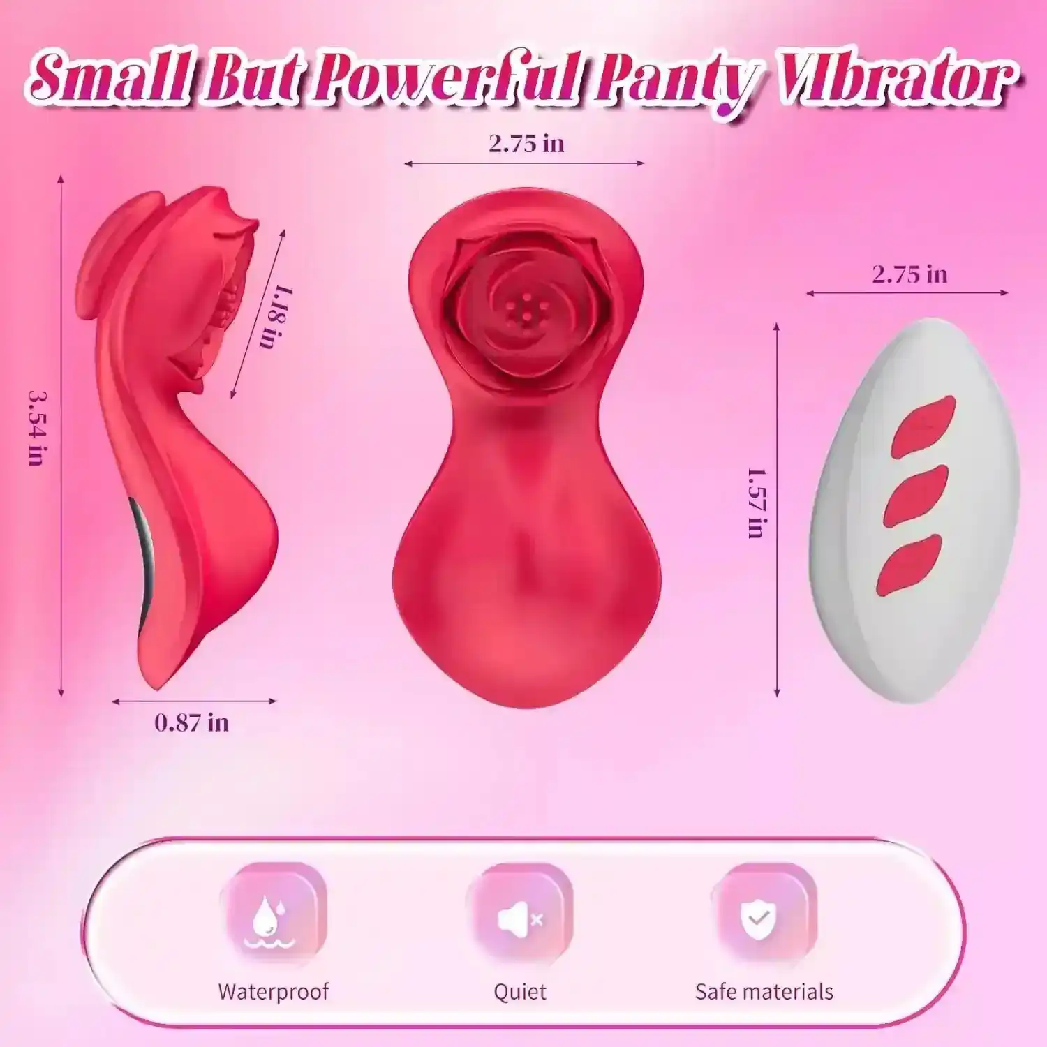 discreet rose vibrator for women