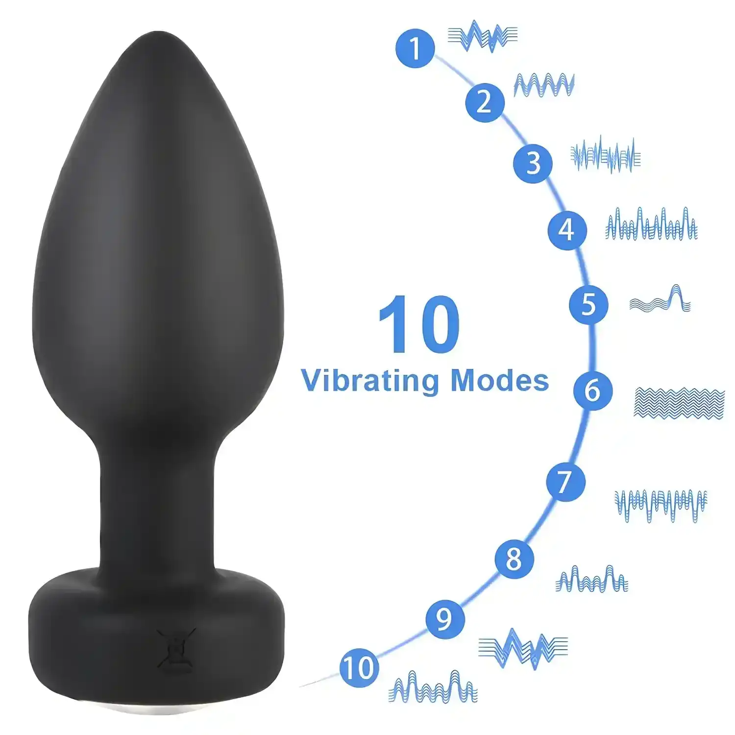 discreet vibrating butt plug remote