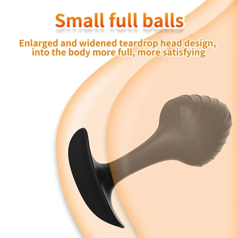 discreet wearable silicone anal beads