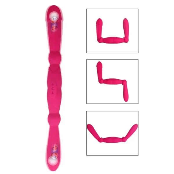 double ended flexible silicone vibrator