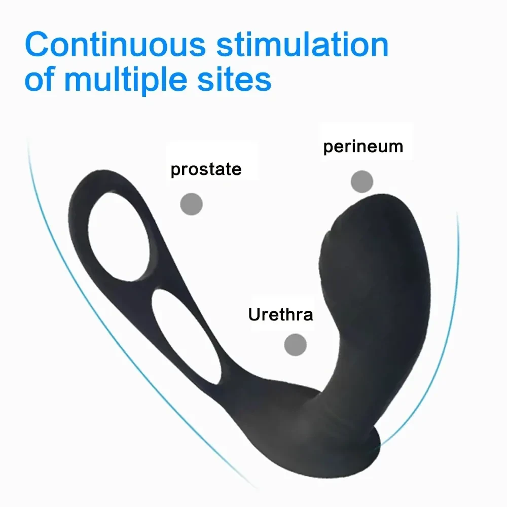 double ring silicone anal plug