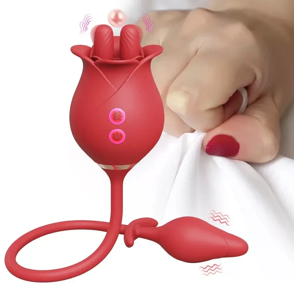 dual action silicone licking vibrator