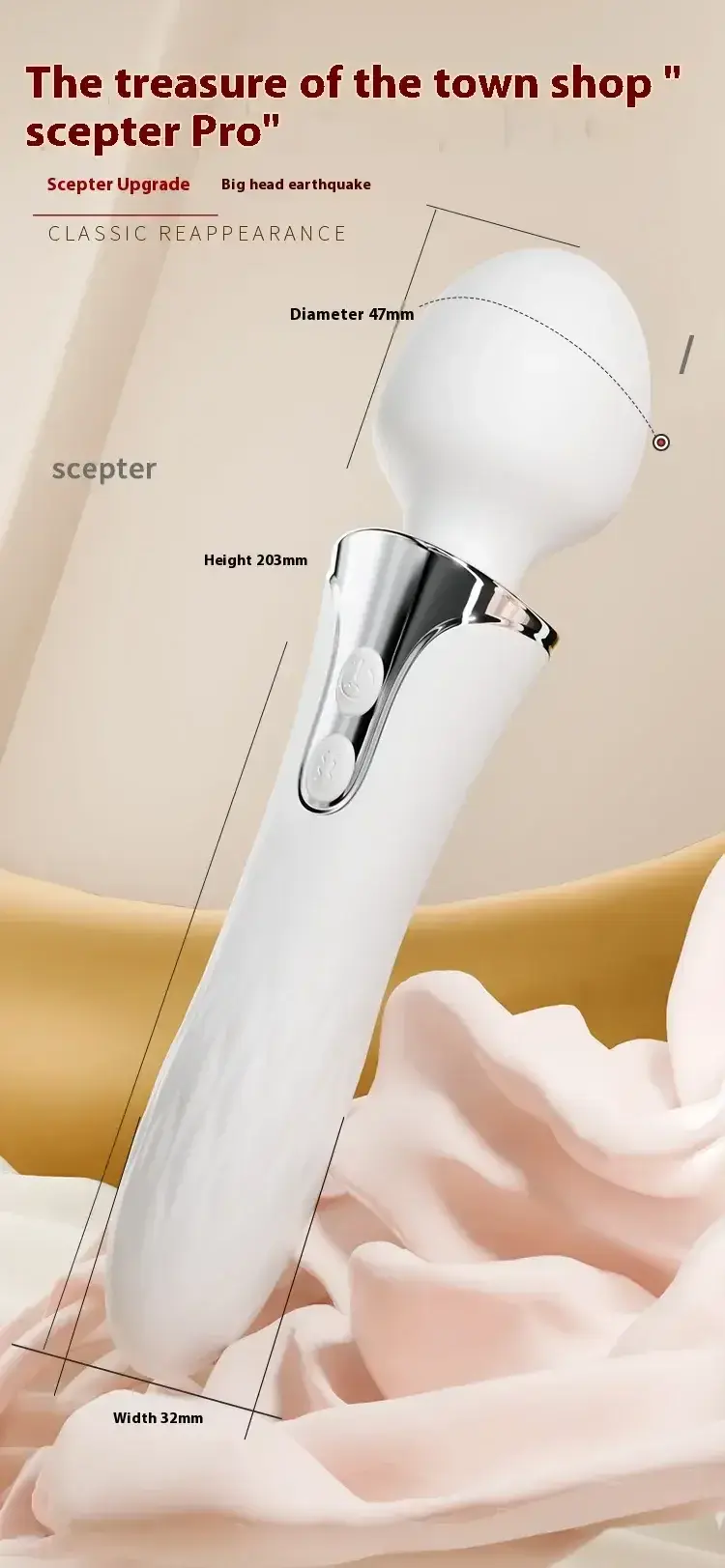 dual motor wand vibrator