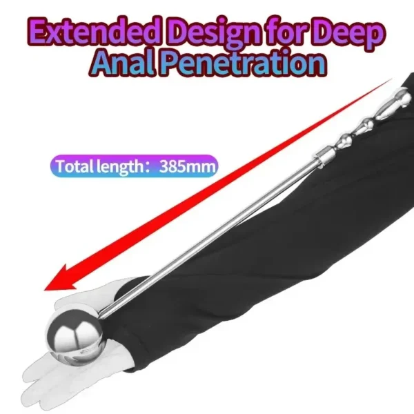 dual sensation metal anal plug