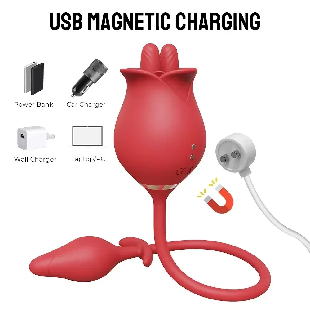 dual stimulation licking vibration silicone