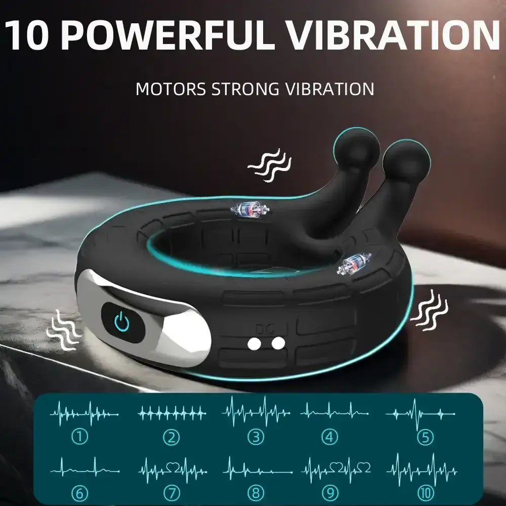 dual stimulation penis ring massager