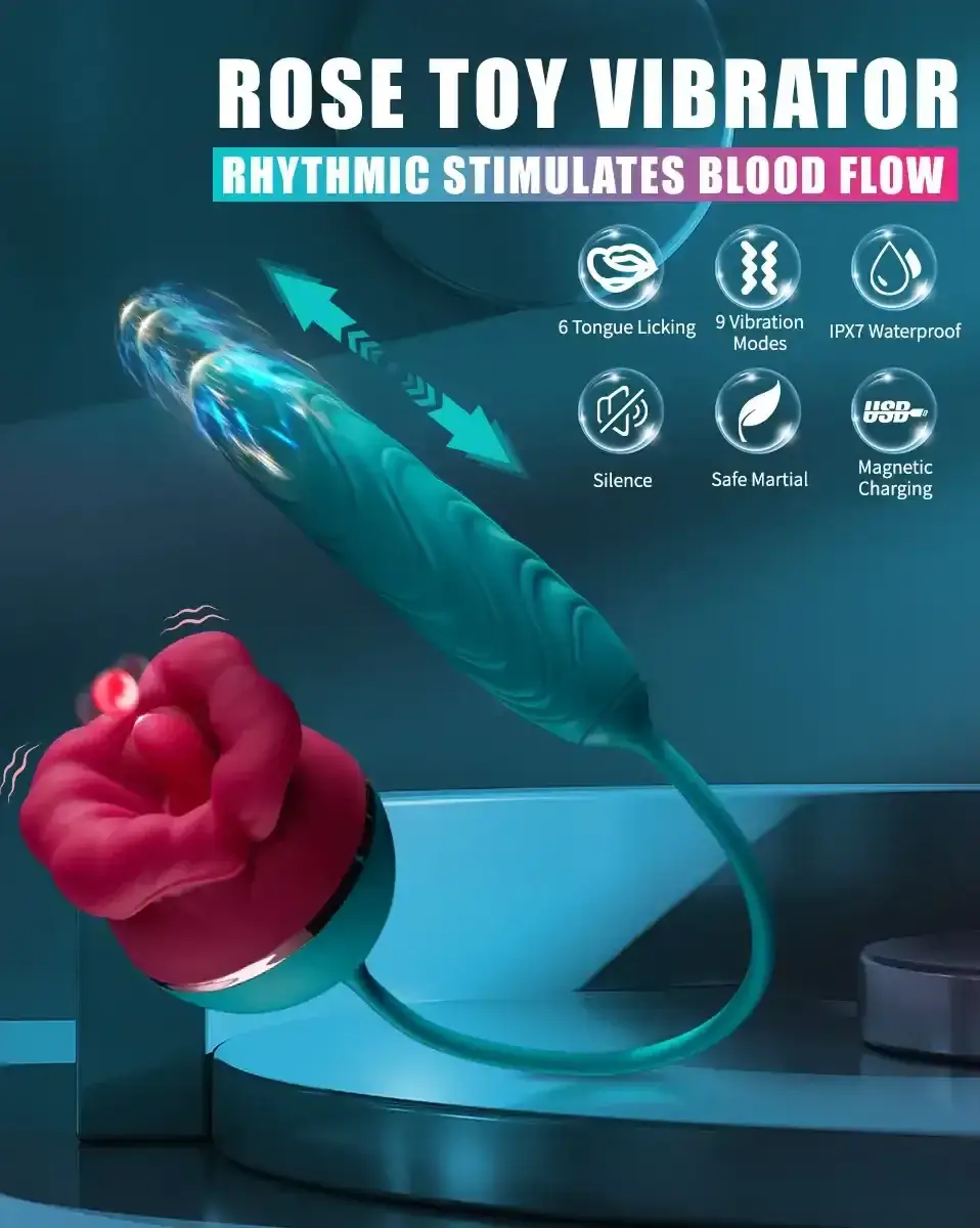 dual stimulation rose vibrator