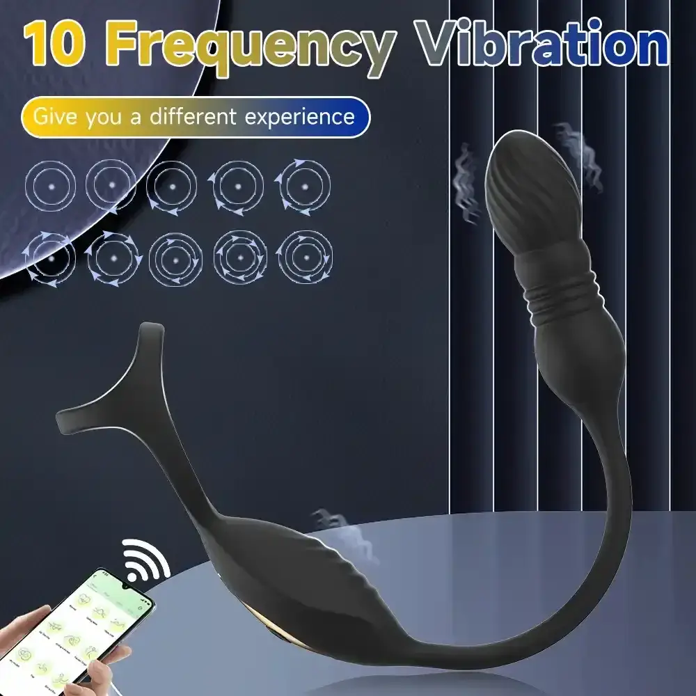 dual stimulation vibrating anal plug