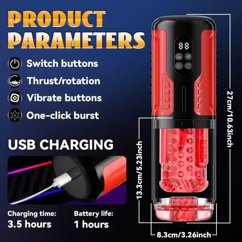 dual vibration motor male masturbator