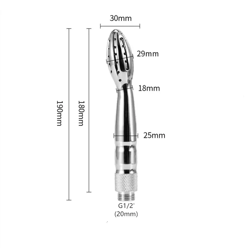 durable metal enema nozzle hygiene
