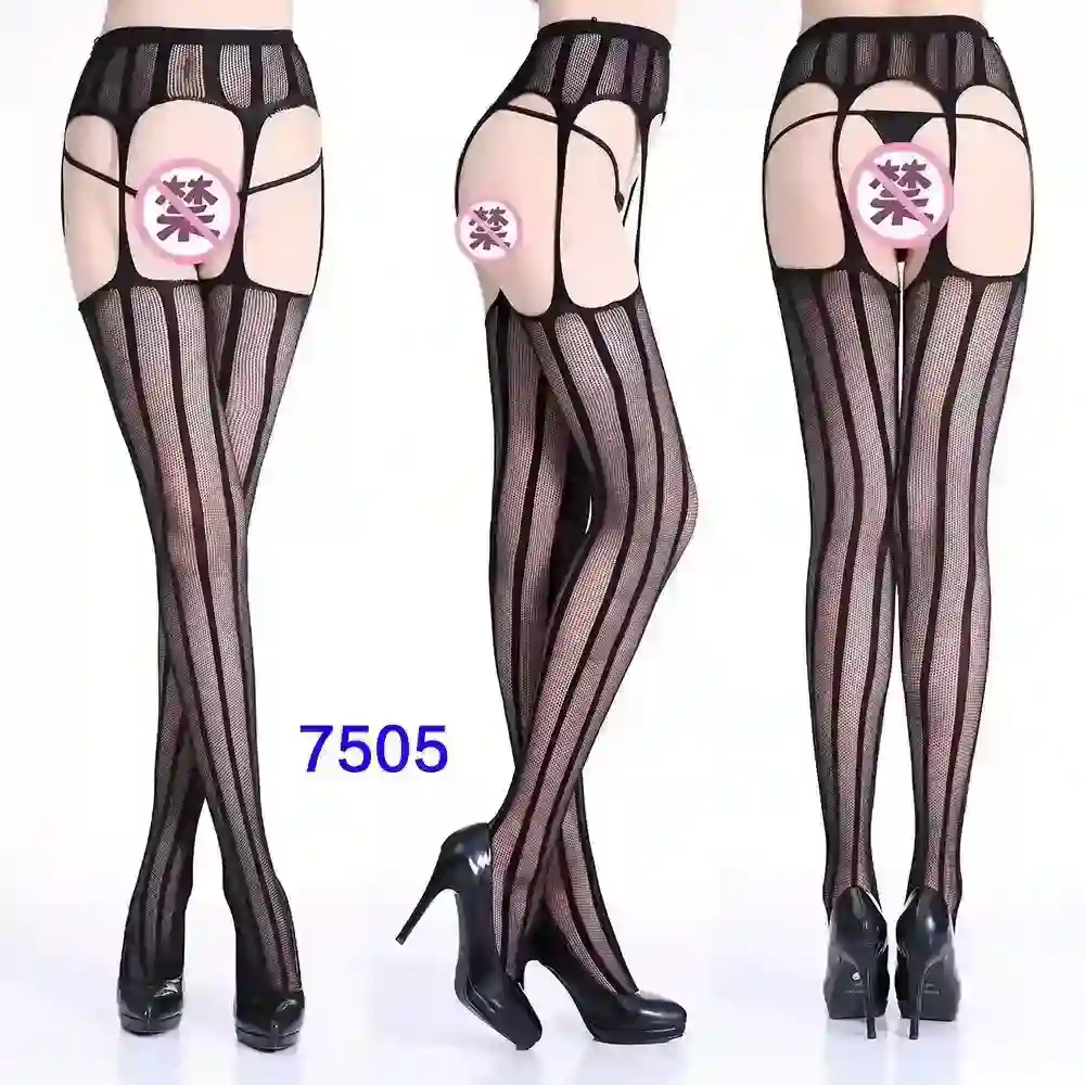 durable nylon thigh high fishnet