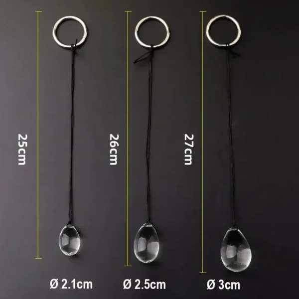 easy clean glass anal beads