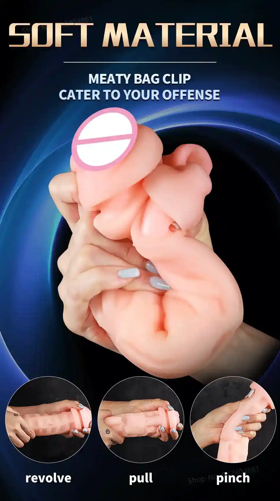 easy clean silicone masturbator cup