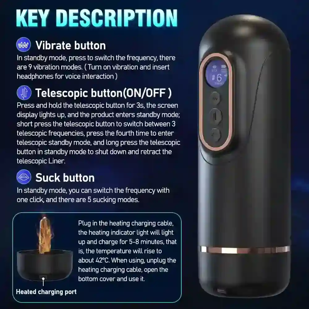 electric male masturbation cup tpe