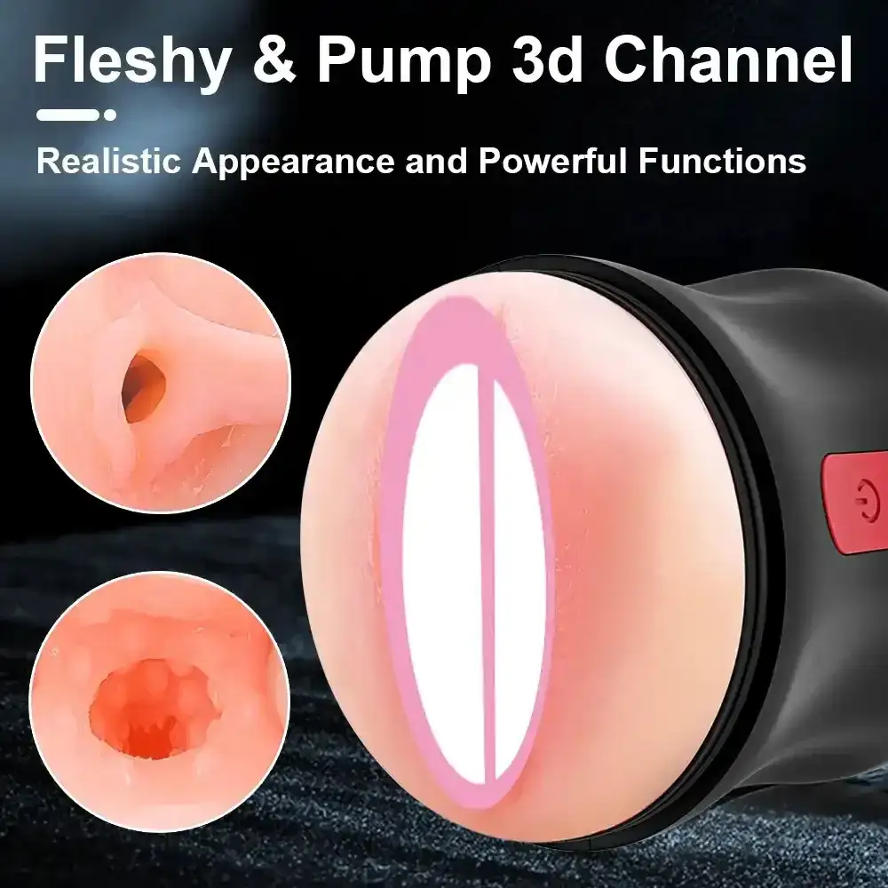 electric male masturbator cup realistic touch