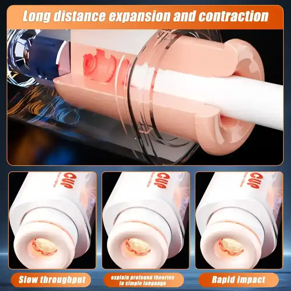 electric masturbation cup telescopic function