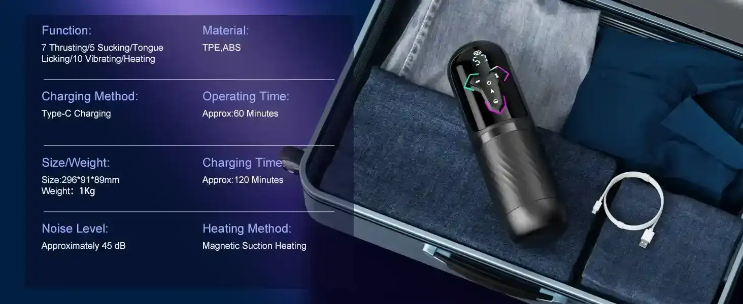 electric telescoping masturbator with vibration