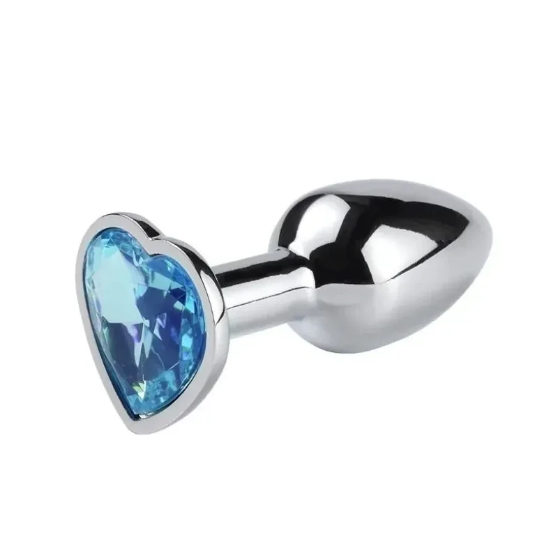 elegant crystal topped anal dildo
