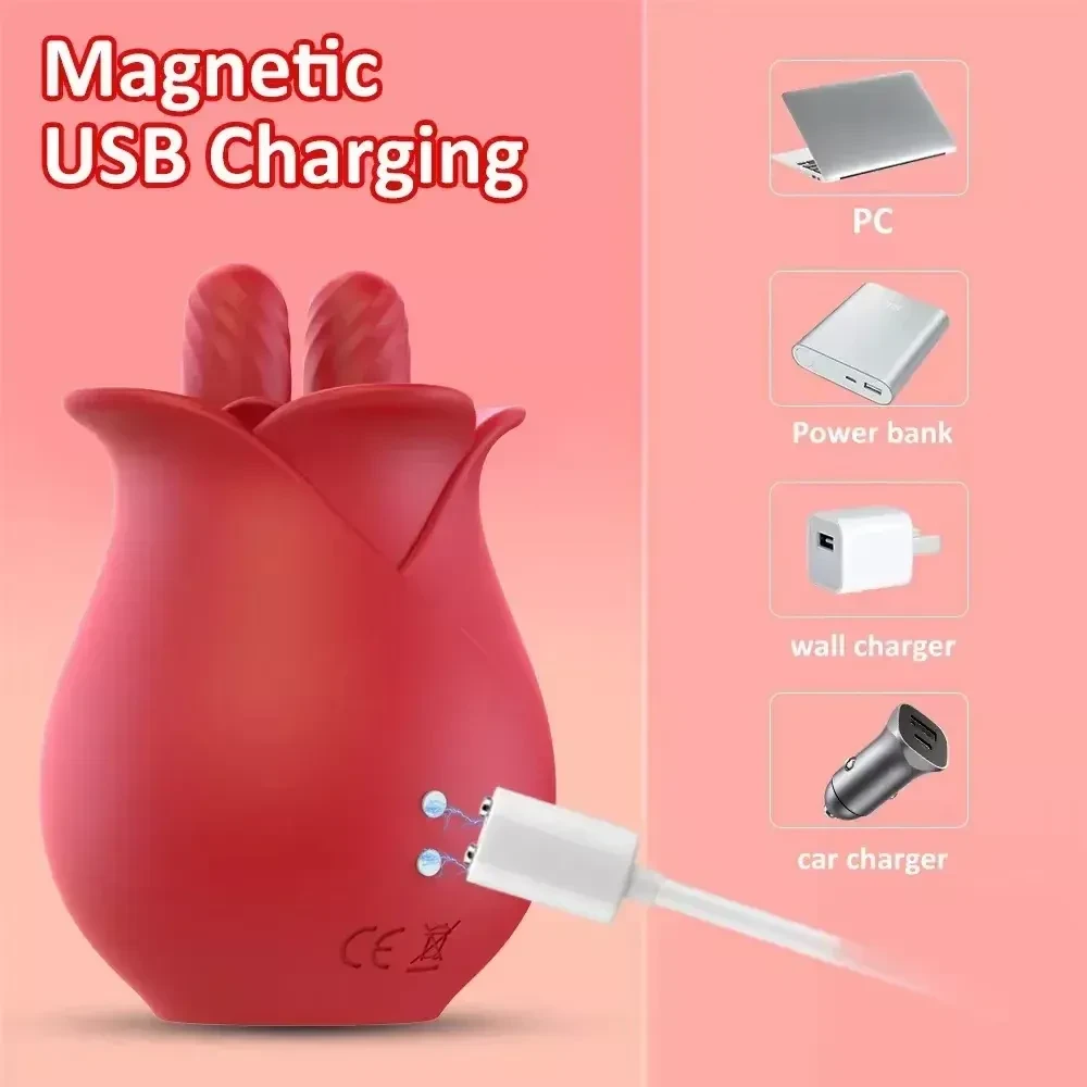 elegant rose design vibrator