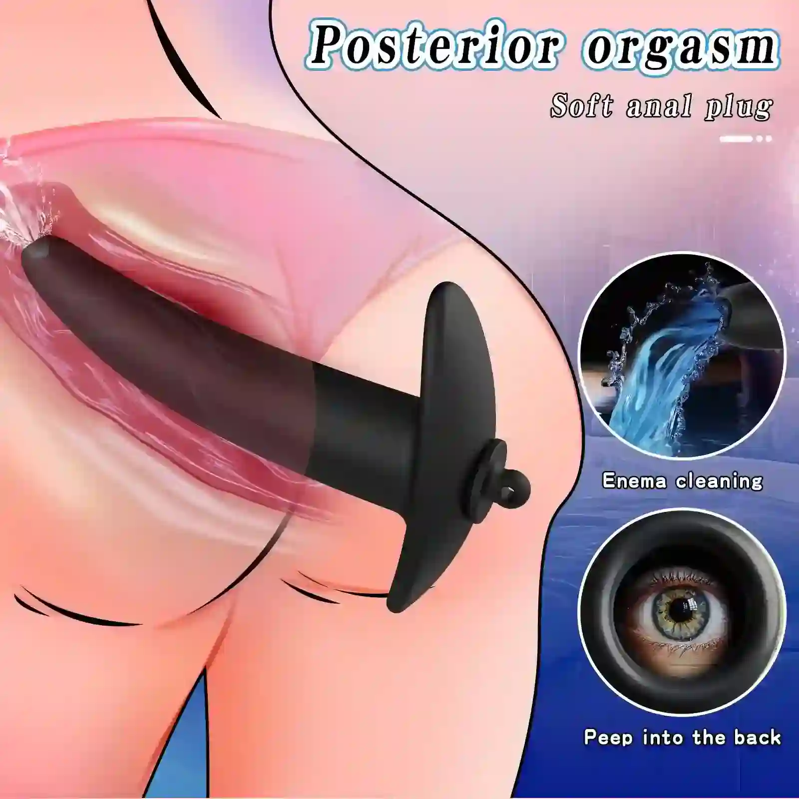 enema cleaning hollow anal toy