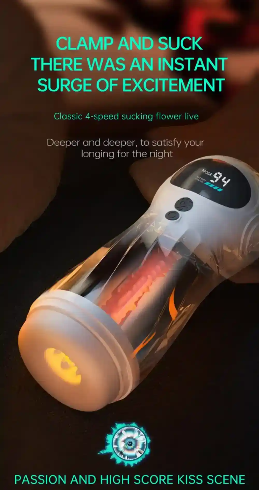 ergonomic design electric masturbator cup