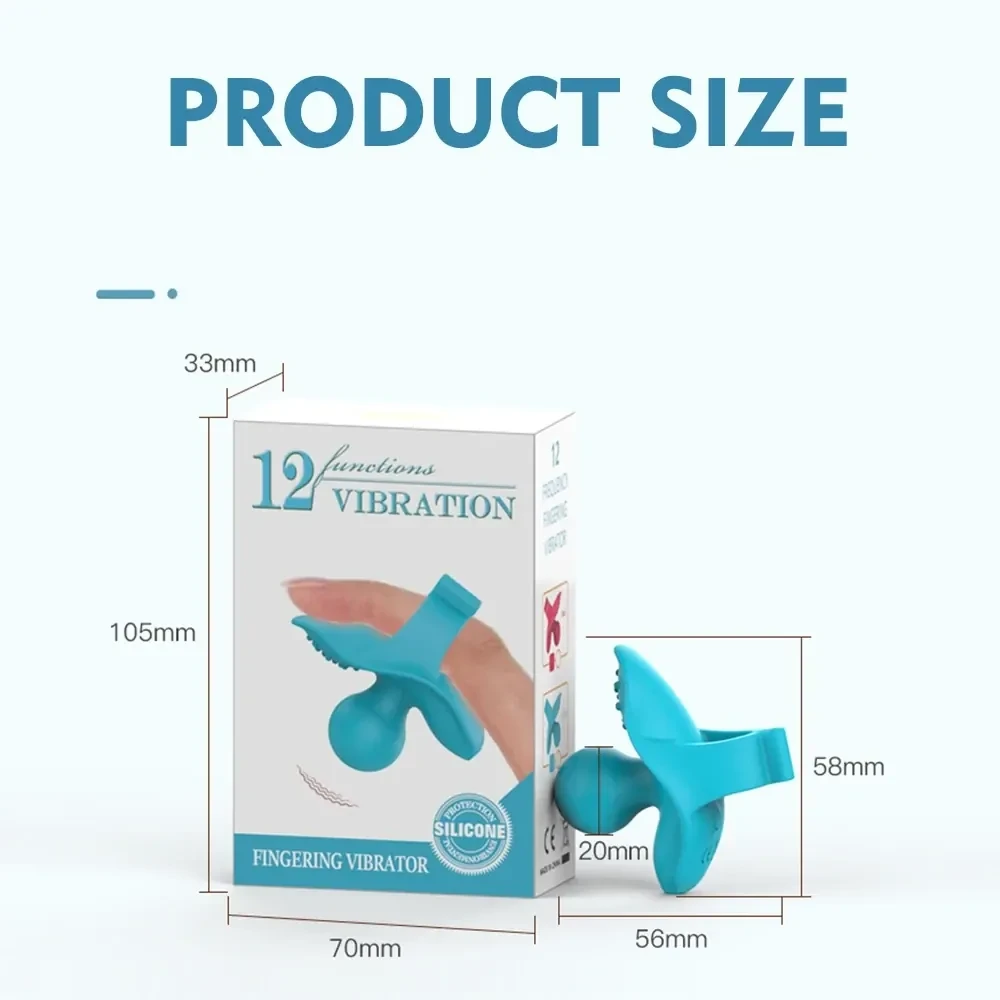 ergonomic finger vibrator pink