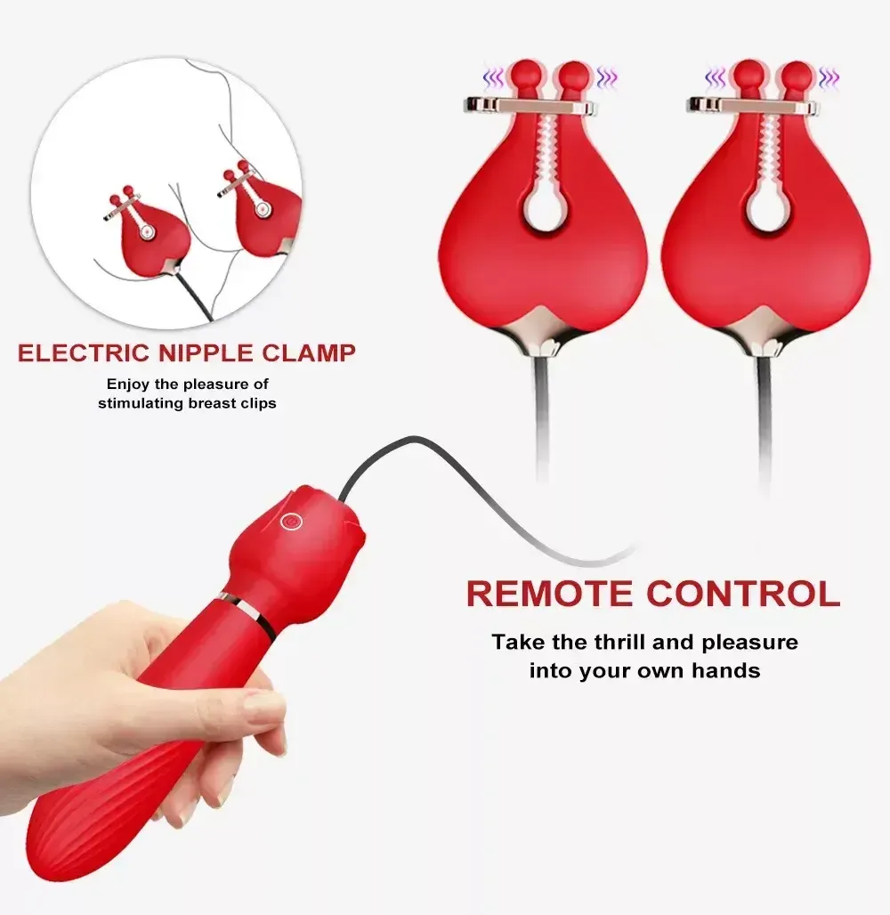 ergonomic nipple clamp massager silicone