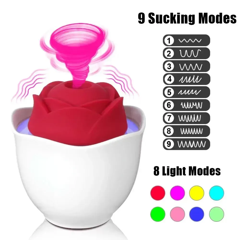 ergonomic rose clitoral stimulator toy