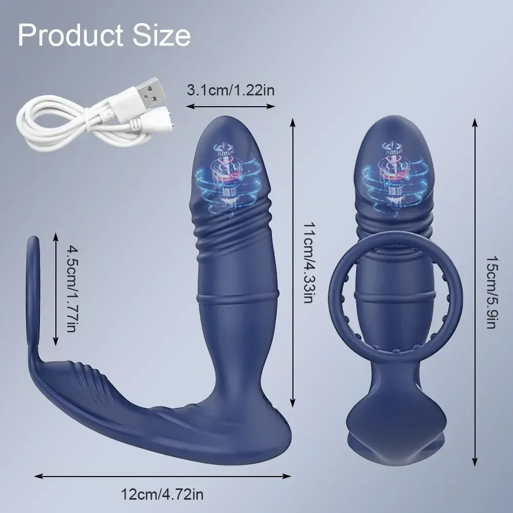 ergonomic silicone anal prostate stimulator