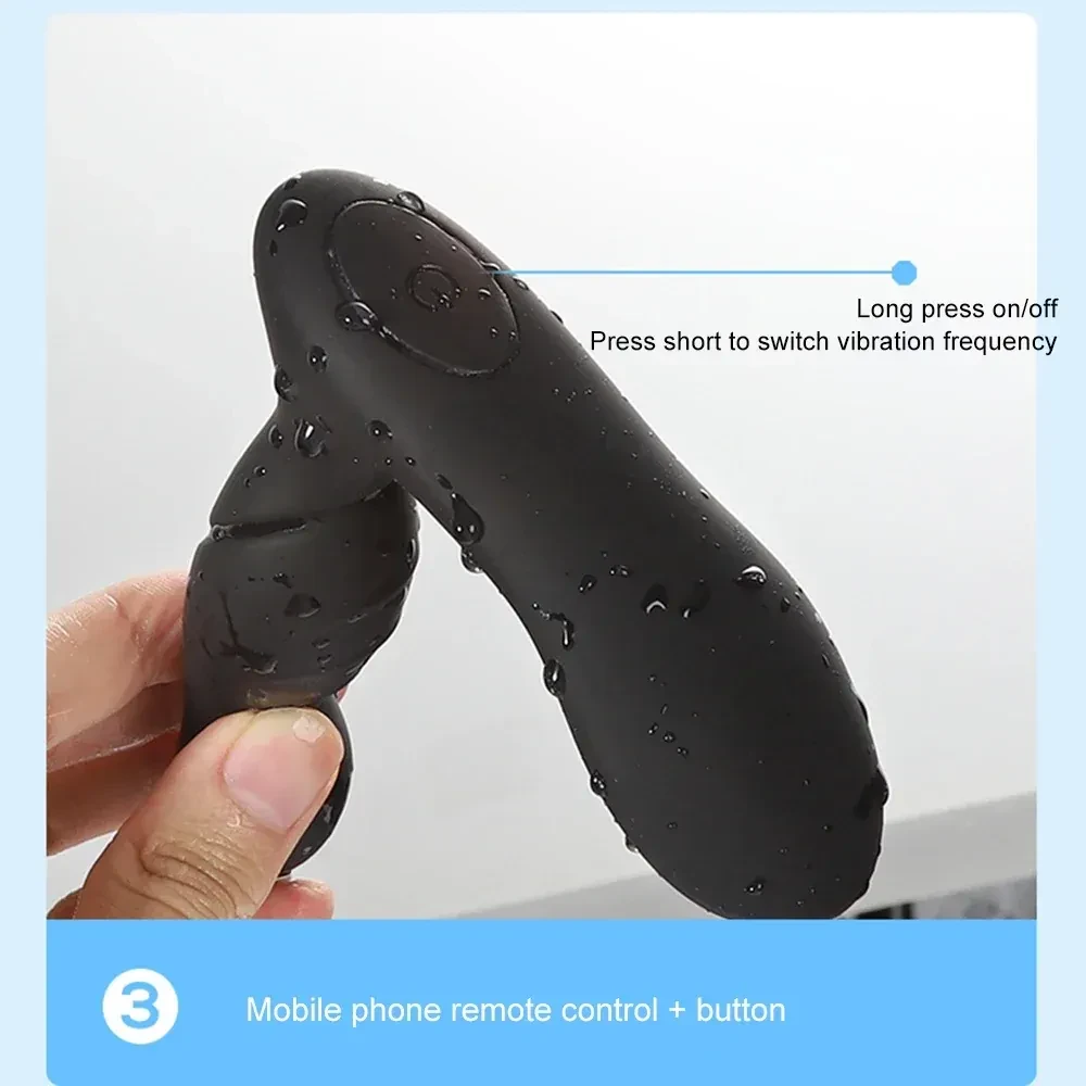 ergonomic silicone anal vibrator