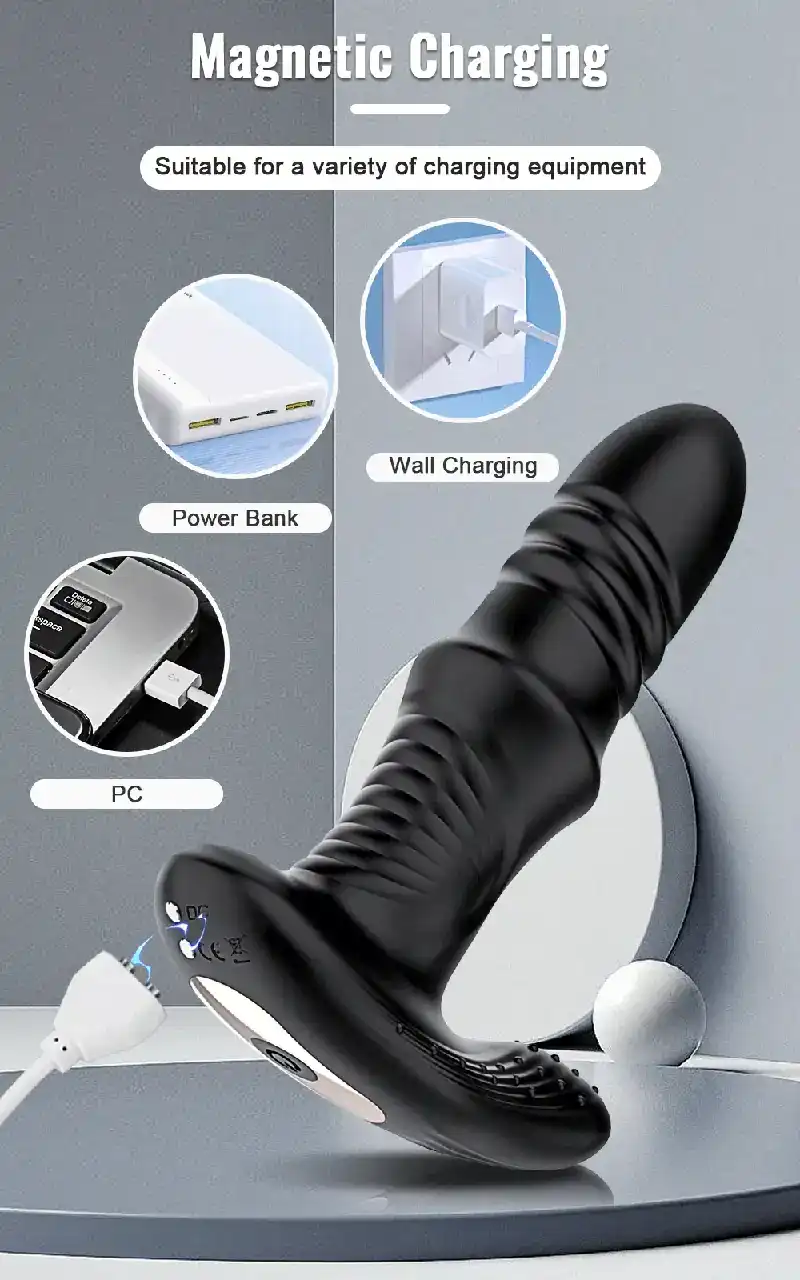 ergonomic silicone prostate stimulator for men
