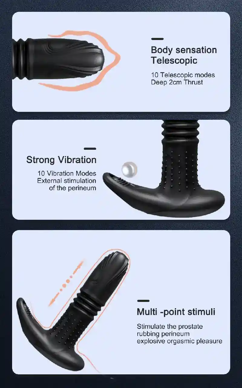ergonomic silicone prostate stimulator for men 1