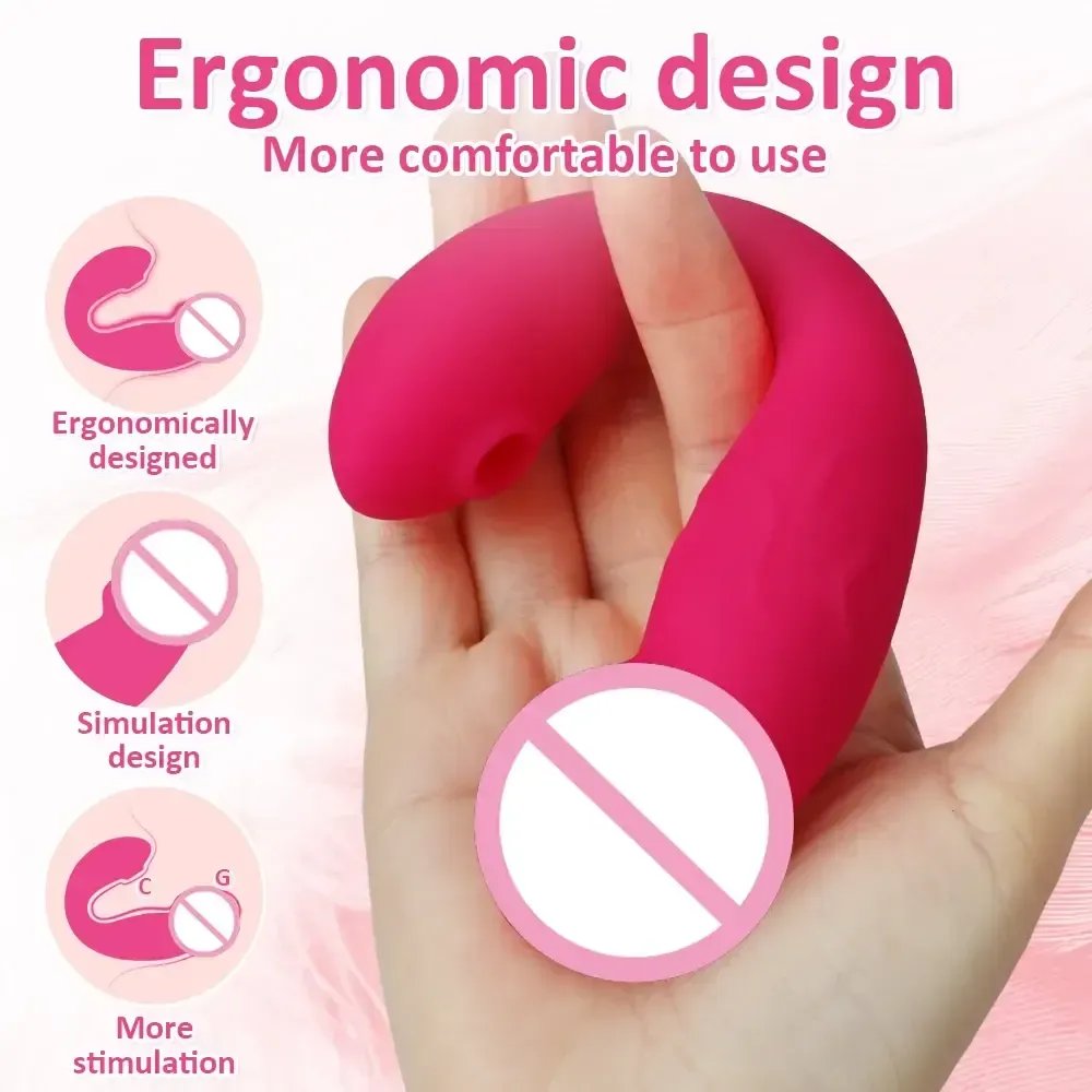 ergonomic silicone wearable female stimulator