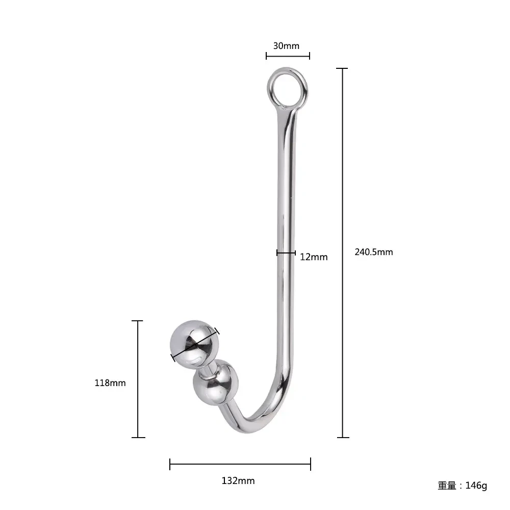 ergonomic stainless steel butt plug 1